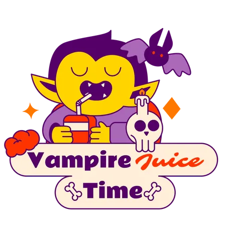 Hora do suco de vampiro  Ilustração