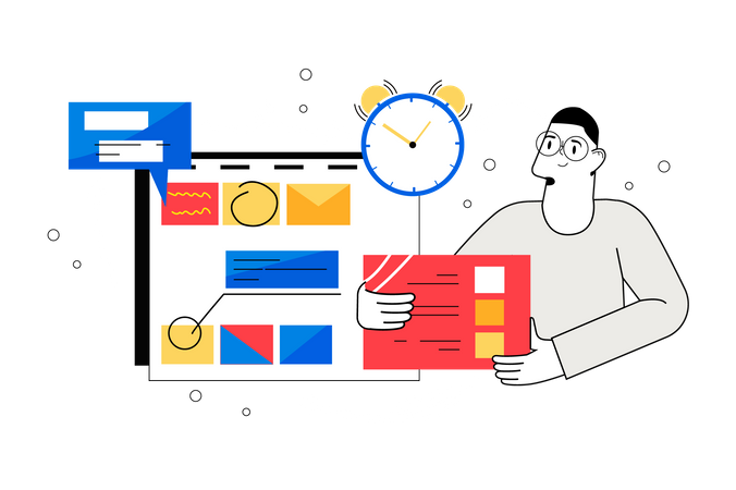 Horaire de travail  Illustration