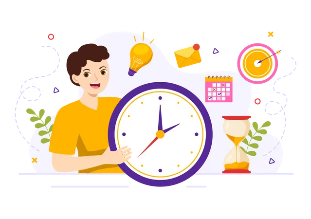 Horaire de travail  Illustration