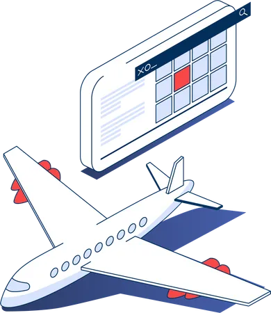 Horaire de vol  Illustration