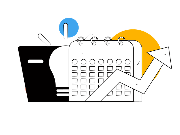 Calendrier d'éducation  Illustration