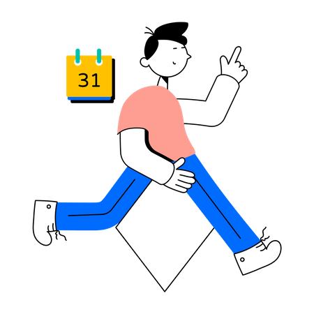 Horaire quotidien  Illustration