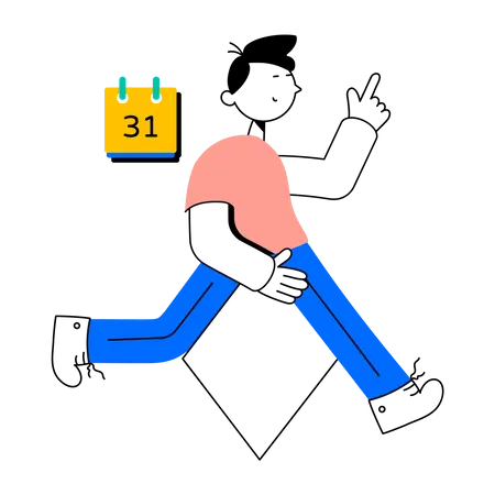 Horaire quotidien  Illustration