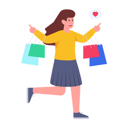 Hora das compras  Illustration