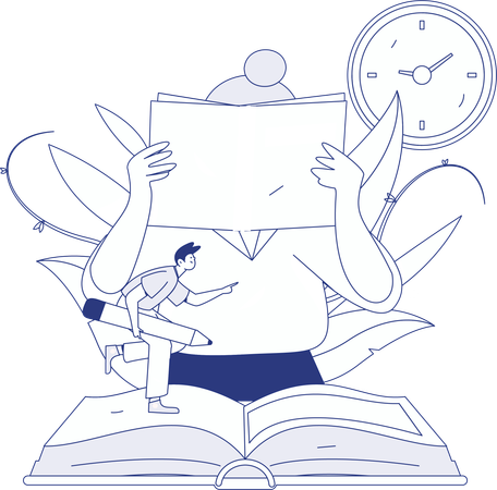 Calendario educativo con crecimiento.  Ilustración