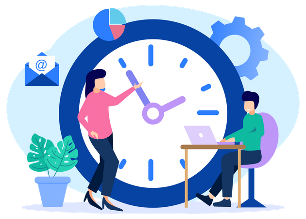 Horario de trabajo  Illustration