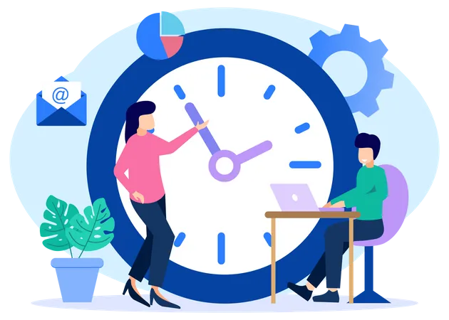 Horario de trabajo  Illustration