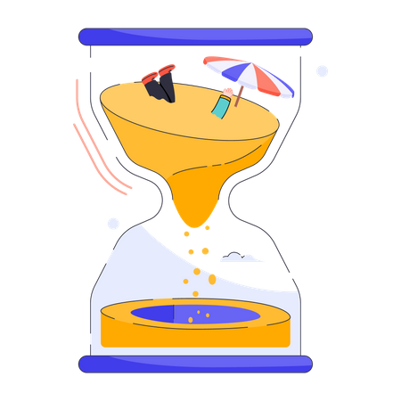 Horloge de sable  Illustration