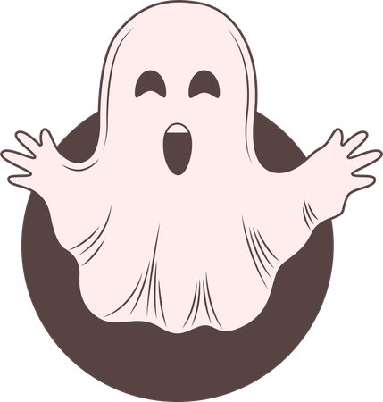 Horrible ghost  Illustration