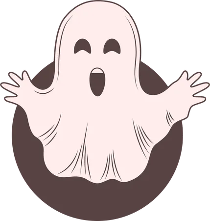 Horrible ghost  Illustration