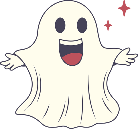 Horrible ghost  Illustration