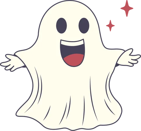 Horrible ghost  Illustration