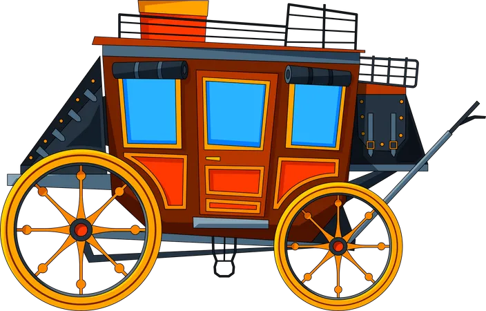 Horse Carriage Illustration