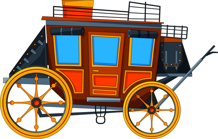 Horse Carriage  Illustration