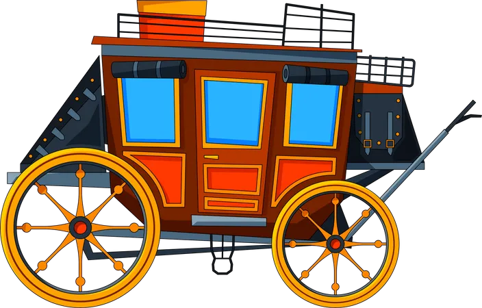 Horse Carriage  Illustration