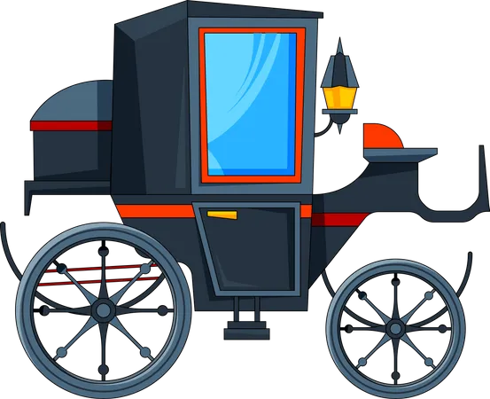 Horse Carriage  Illustration