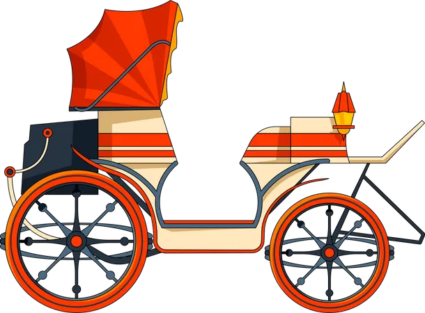 Horse Carriage  Illustration