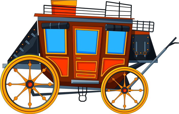 Horse Carriage  Illustration