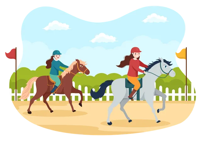 Horse Race  Illustration