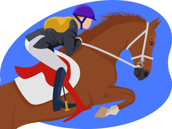 Horse Racer Illustration
