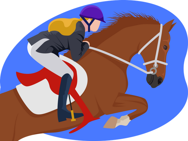 Horse Racer  Illustration