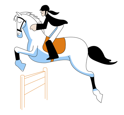 Horse racing Illustration