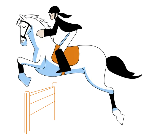 Horse racing Illustration