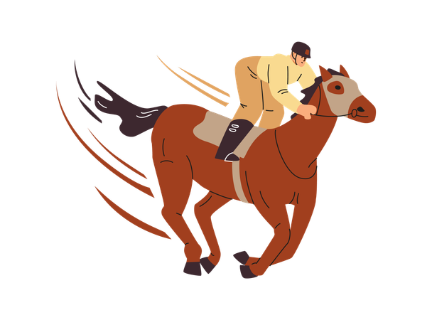 Horse racing  Illustration