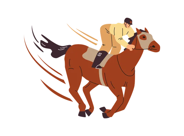 Horse racing  Illustration