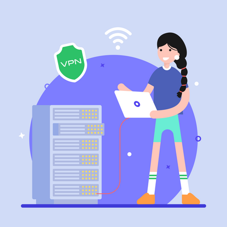 Alojamento vpn  Ilustração