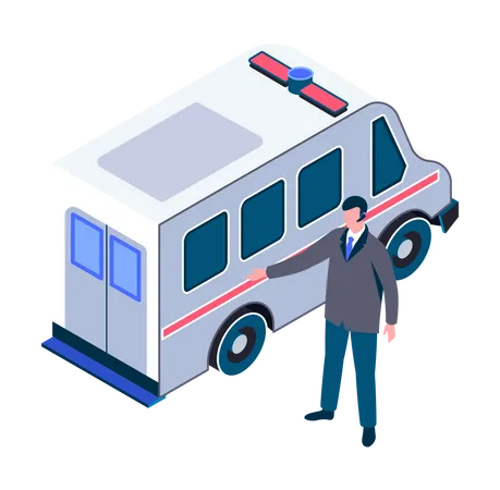 Hospital Ambulance  Illustration