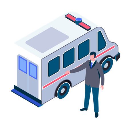 Hospital Ambulance  Illustration