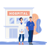 hospital illustration