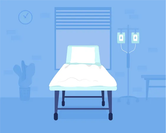 Hospital bed Illustration