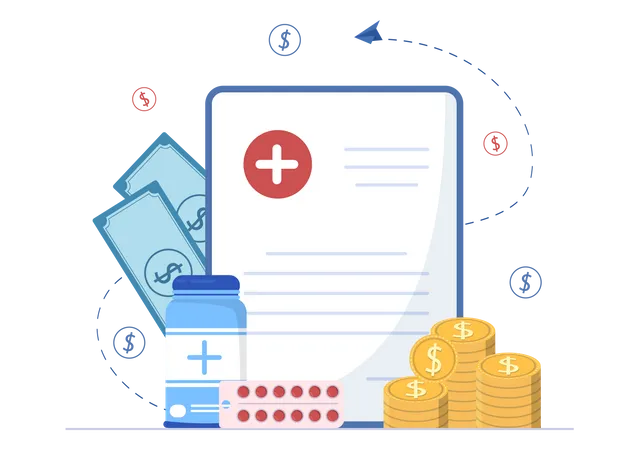 Hospital Billing  Illustration