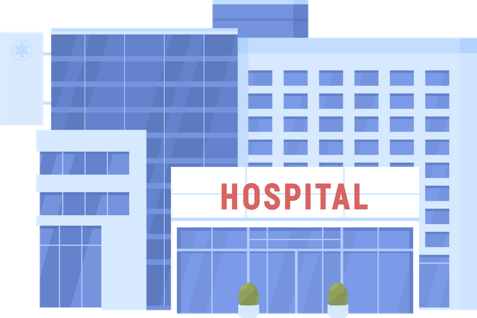 Hospital building  Illustration