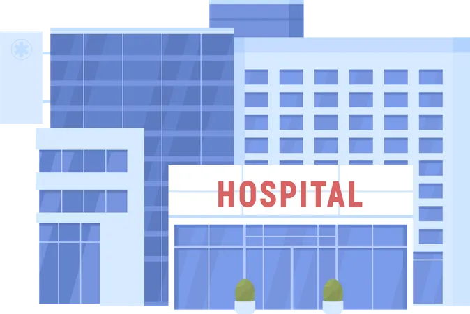 Hospital building  Illustration