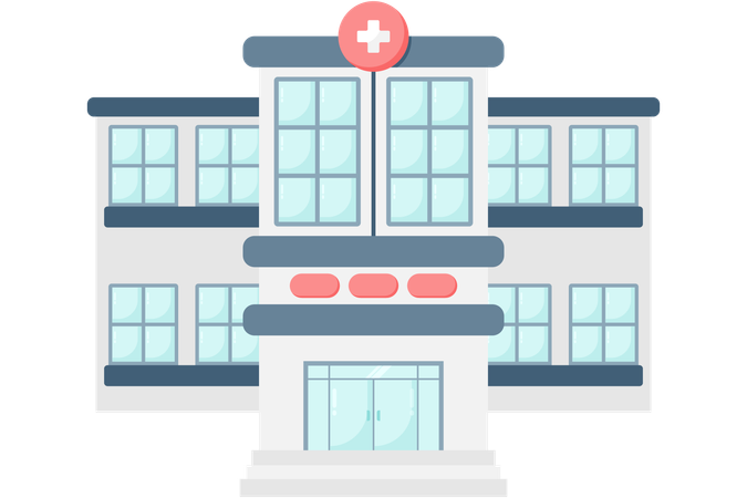 Hospital building  Illustration