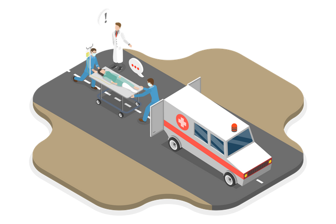 Hospital Emergency  Illustration