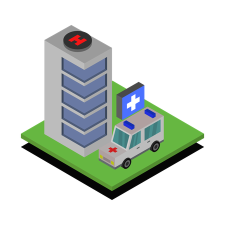 Hospital facility  Illustration