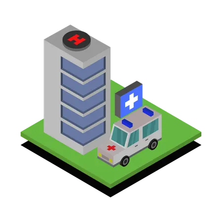 Hospital facility  Illustration