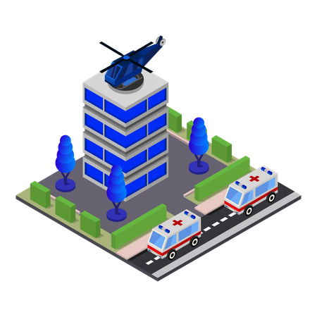 Hospital facility  Illustration