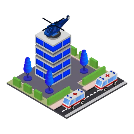 Hospital facility  Illustration