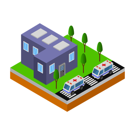 Hospital facility  Illustration