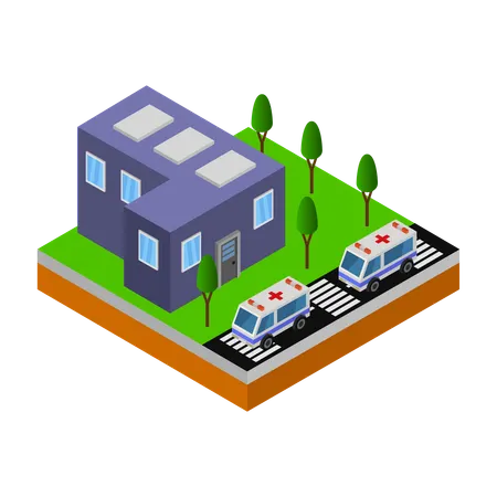 Hospital facility  Illustration
