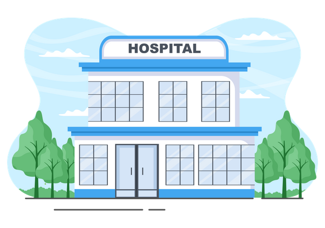 Hospital for Healthcare  Illustration