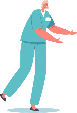 Hospital Healthcare Staff  Illustration