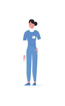 Hospital Nurse  Illustration