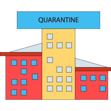 Hospital de quarentena  Ilustração