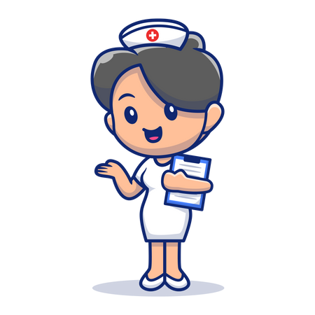 Hospital receptionist  Illustration